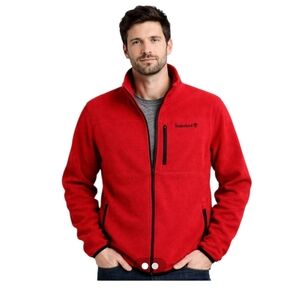 Timberland Men's Red Fleece Jacket